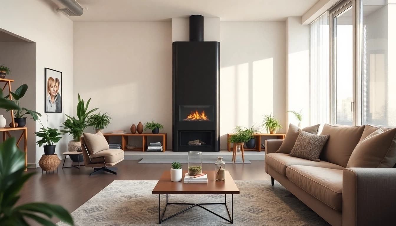 Entdecken Sie sonni Heizkörper in einem modernen Wohnzimmer, das Eleganz und Stil vereint.