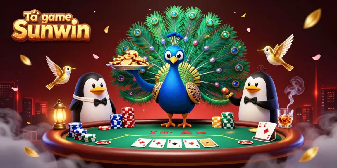 Tải game Sunwin and enjoy betting with vibrant casino elements and characters.