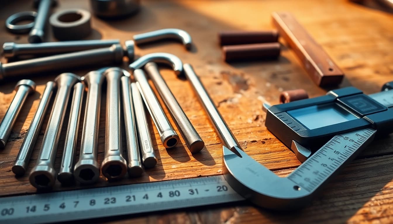 Use allen keys to efficiently tighten bolts on a bicycle frame.