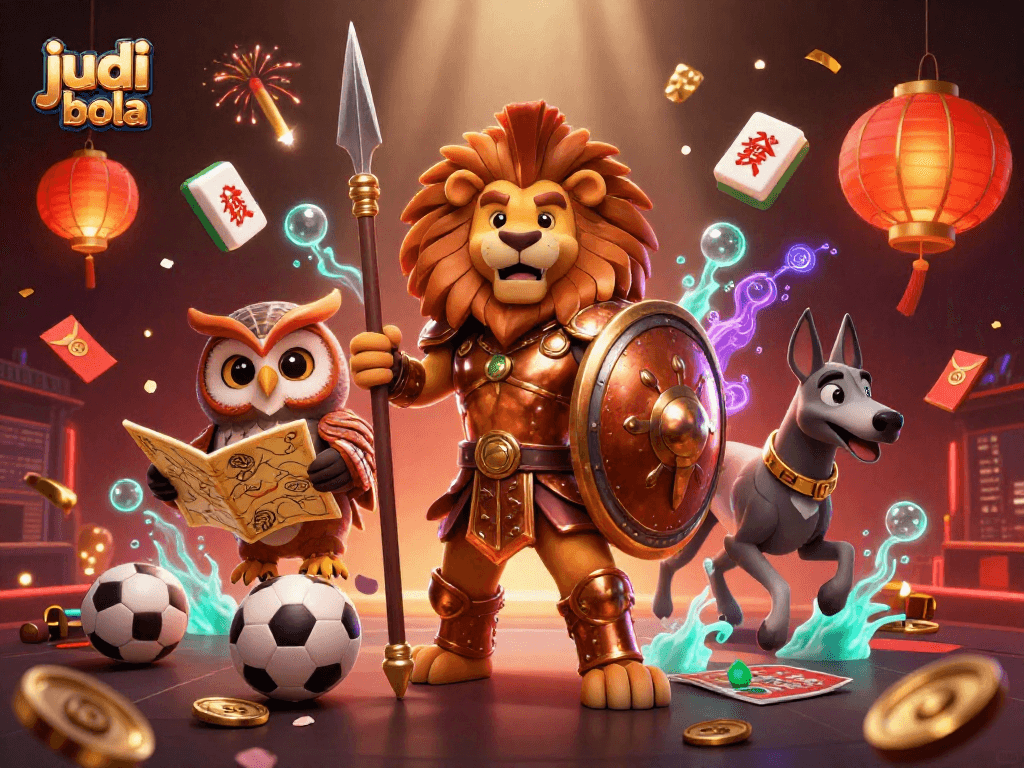 Bet on judi bola with strategic insights from a lion warrior, owl strategist, and a swift greyhound.