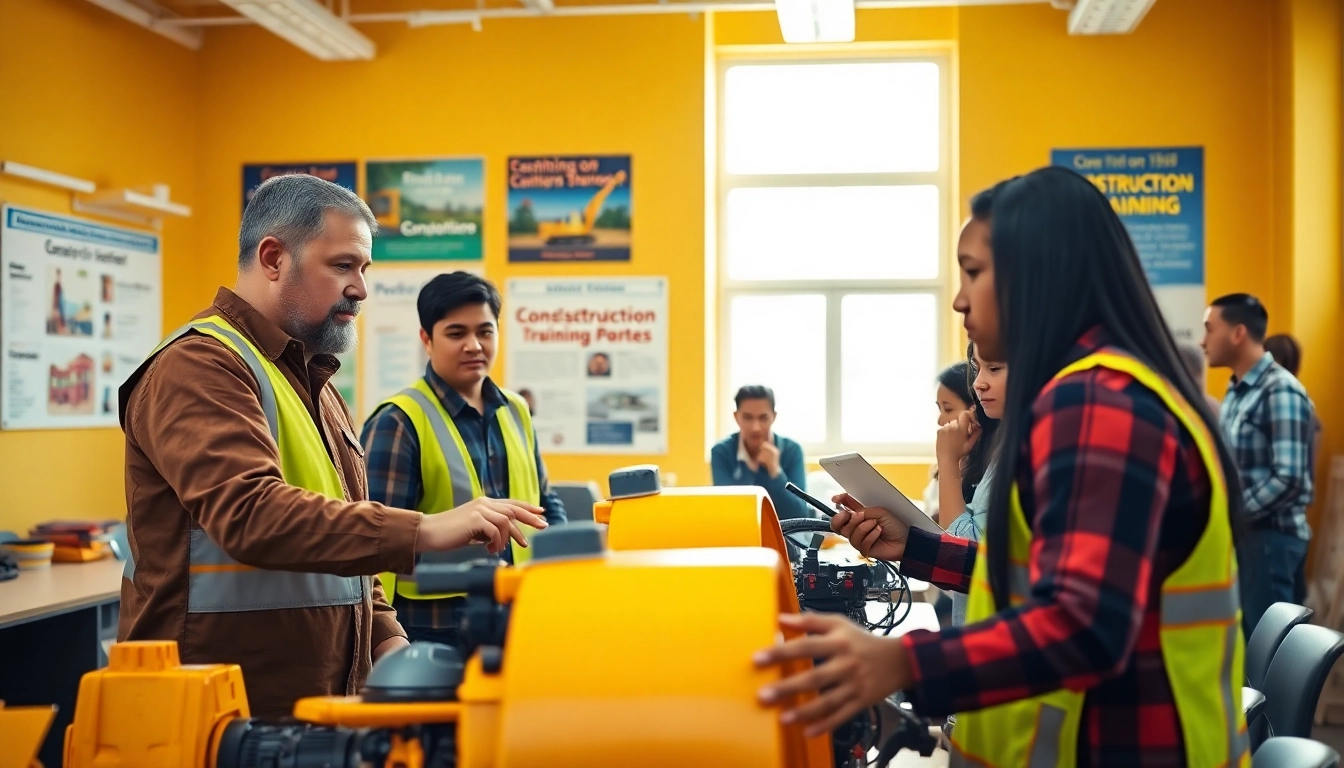 Learn about construction training programs in an engaged classroom environment with diverse learners.