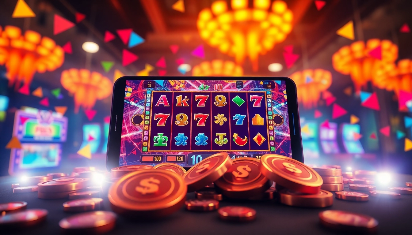 Menangkan slot deposit 1000 dengan layar perangkat seluler yang menampilkan permainan slot menarik.