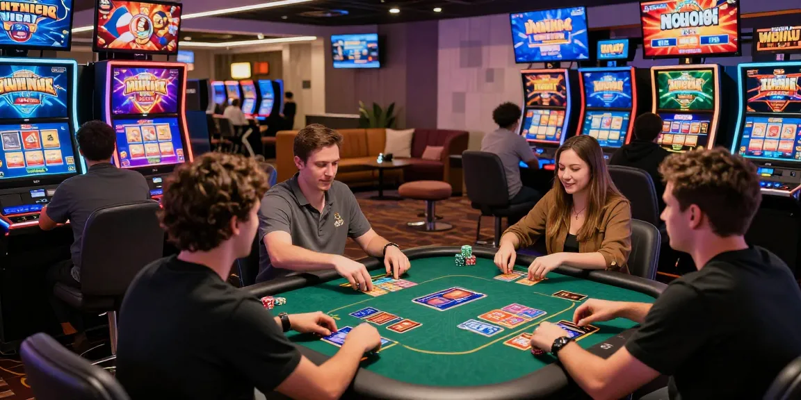Exciting online casino gaming scene at https://ibn.org.uk with diverse players enjoying slots and table games.