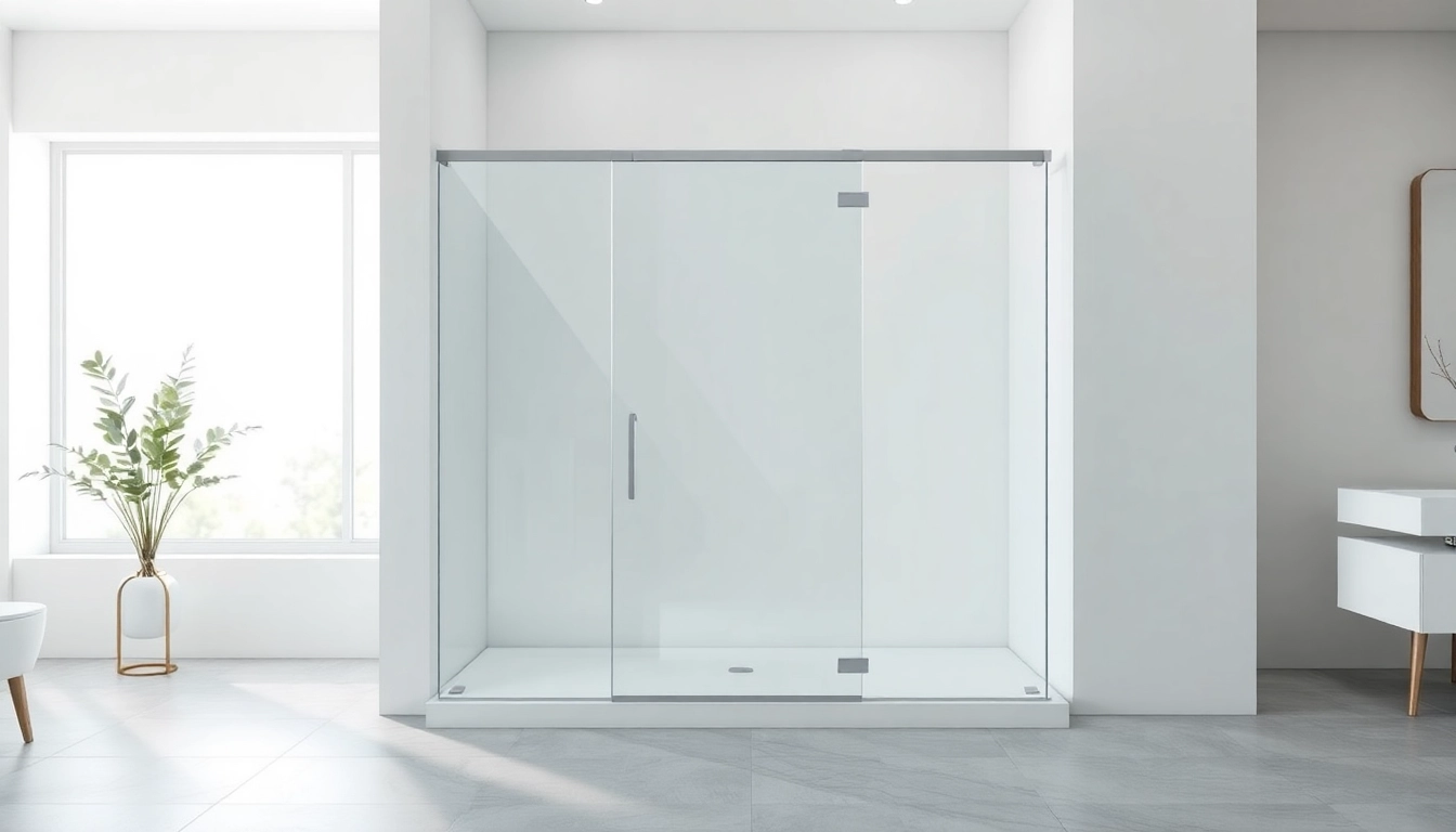 Beautiful semi-frameless shower screen elevating a modern bathroom design.