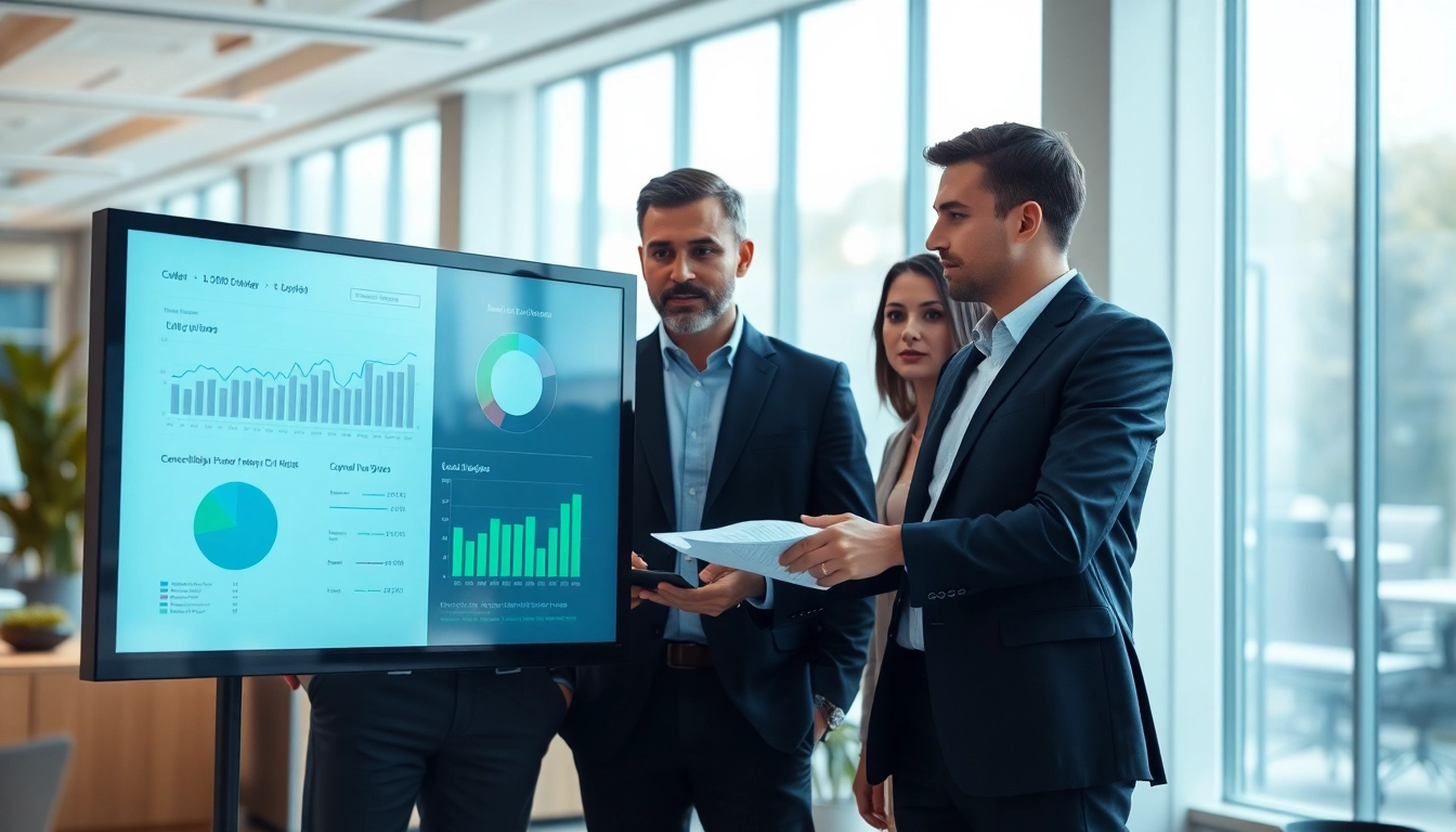 Conduct a detailed Content Gap Analysis with a professional team in a modern office.