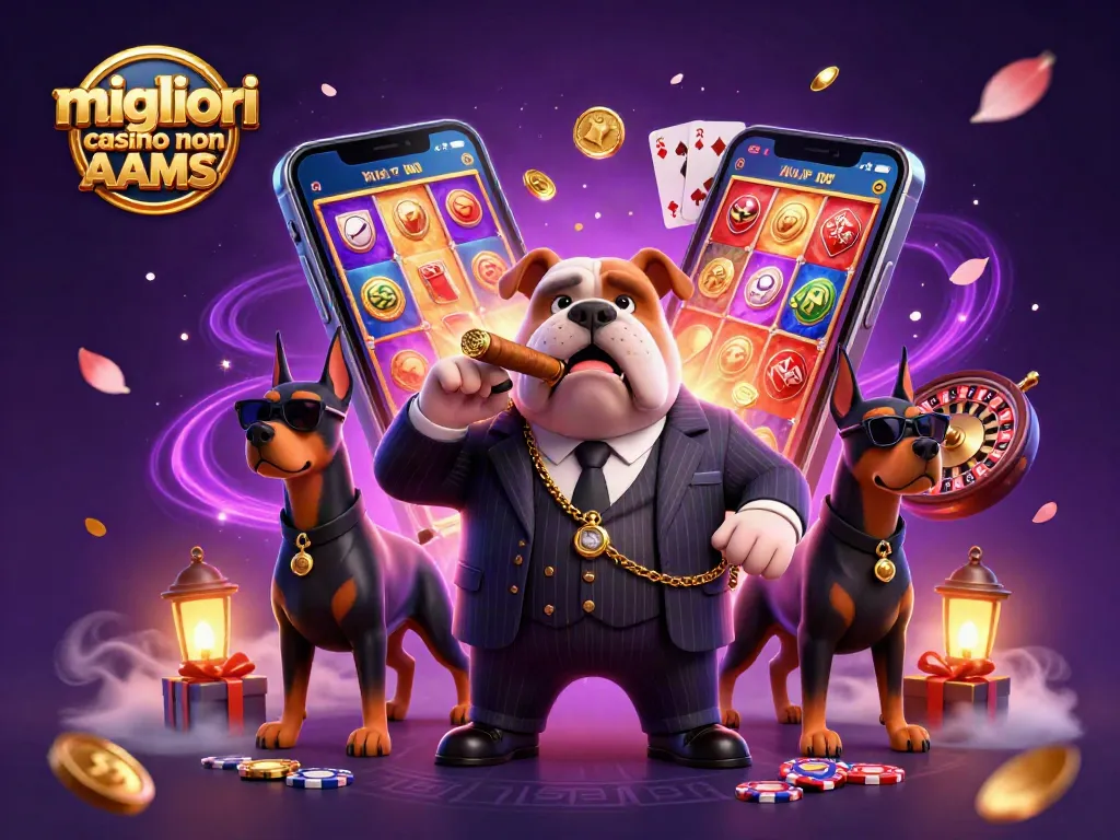 Scopri i migliori casino non AAMS con un bulldog mafioso e bodyguard, esplorando slot e giochi