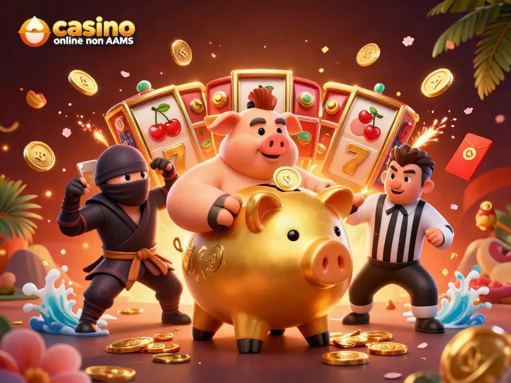 Vinci con fortuna nei casino online non AAMS in una scena vibrante di gioco e strategia.