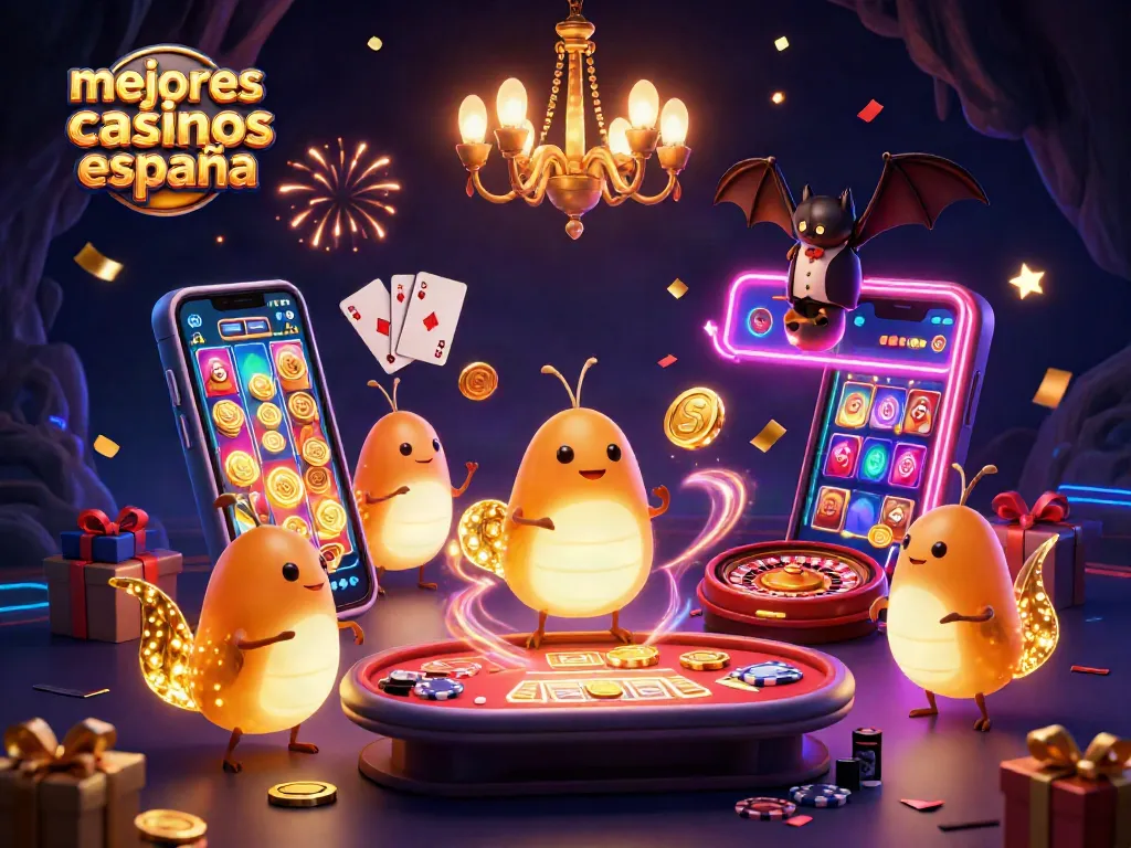 Disfruta de los mejores casinos España con una escena vibrante de luces y acción.
