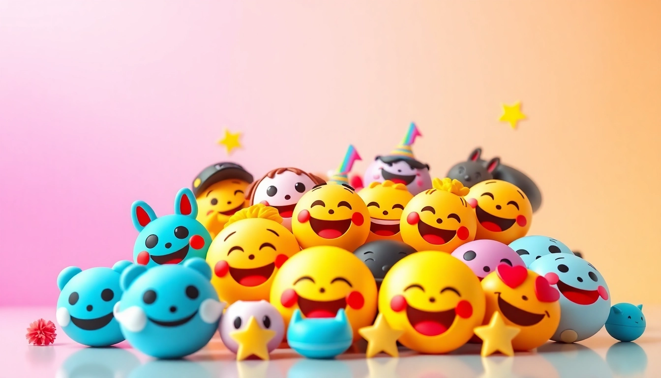 Engaging display of TikTok emojis showcasing their vibrant designs and fun expressions.