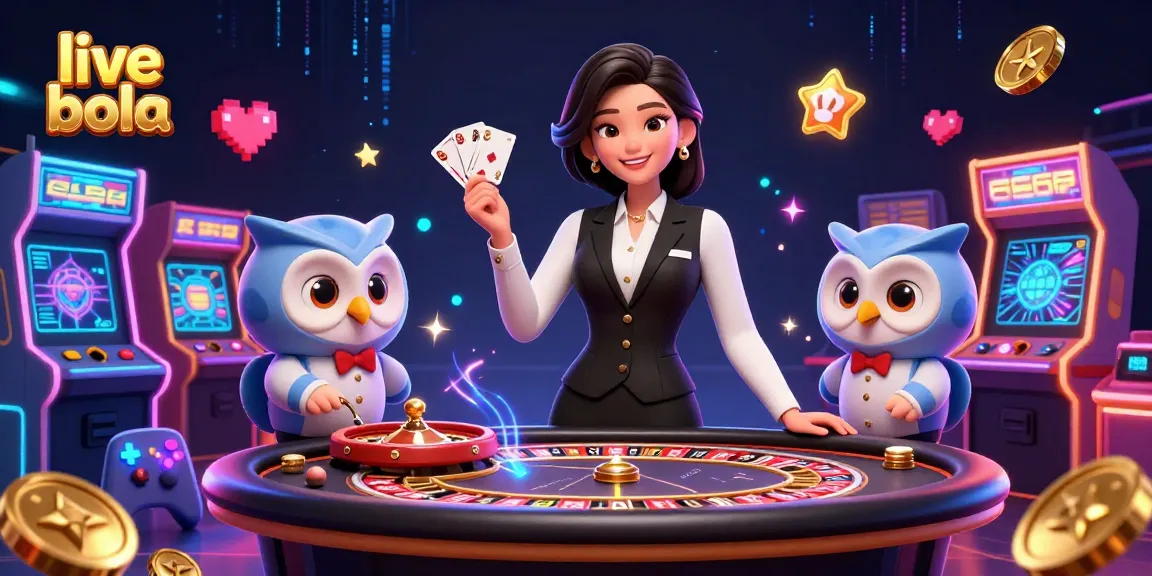 Experience live bola action with vibrant dealers and dynamic casino elements.