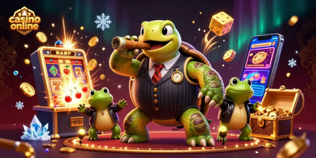Gana grandes jackpots en un emocionante casino online rodeado de diversión y luces vibrantes.