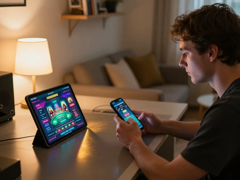 Engaged user playing on hiddenwiki online casino, showcasing strategy and strategic decision-making.