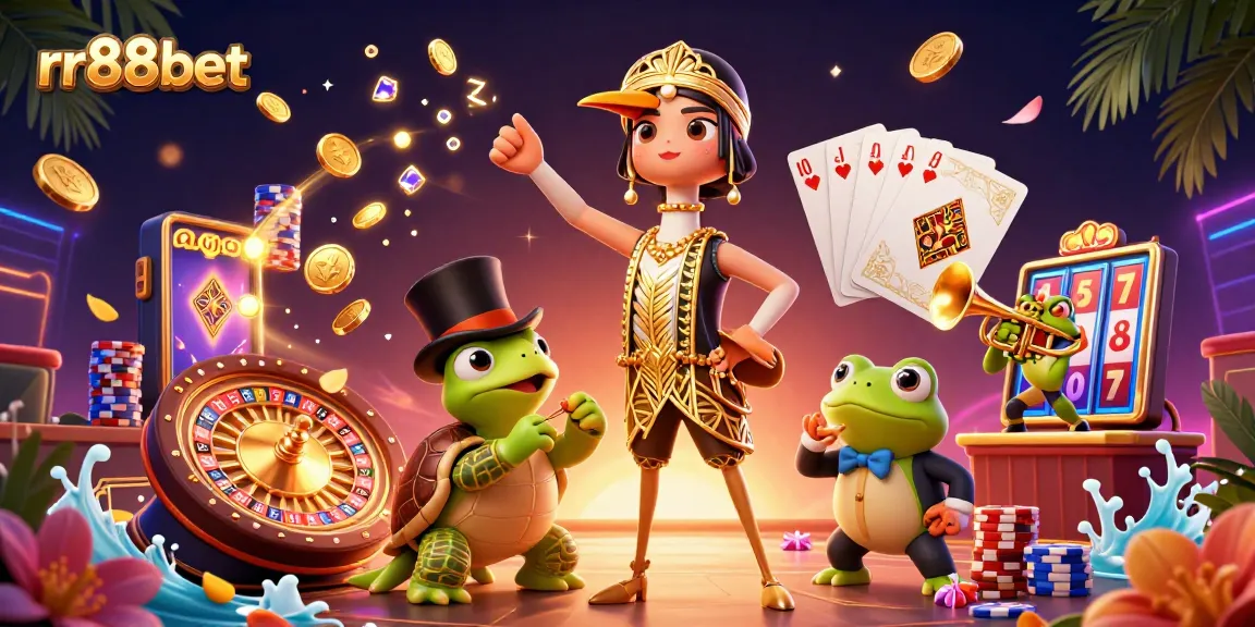 Experience thrilling gameplay at rr88bet with engaging characters and vibrant casino elements.