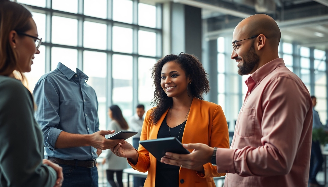 Engaging AI assistant for enterprise supports teamwork in a modern office environment.