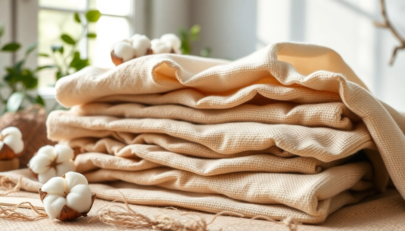Bekijk ongebleekt katoen in een natuurlijke setting, gericht op de zachte textuur en organische kleuren.
