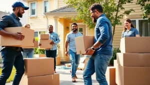 Toronto movers helping customers with a residential move showcasing teamwork and professionalism