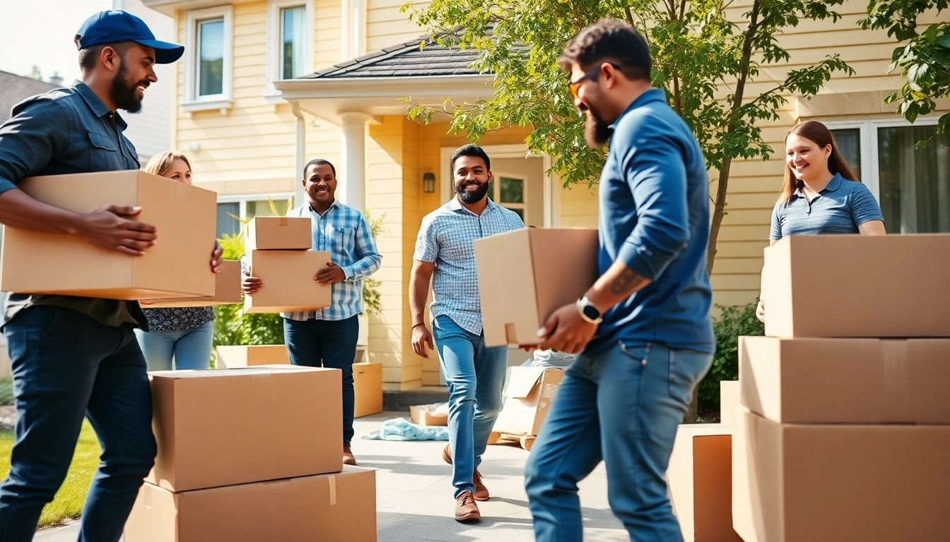 Toronto movers helping customers with a residential move showcasing teamwork and professionalism