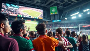 해외축구중계를 즐기는 팬들이 응원하는 생생한 모습