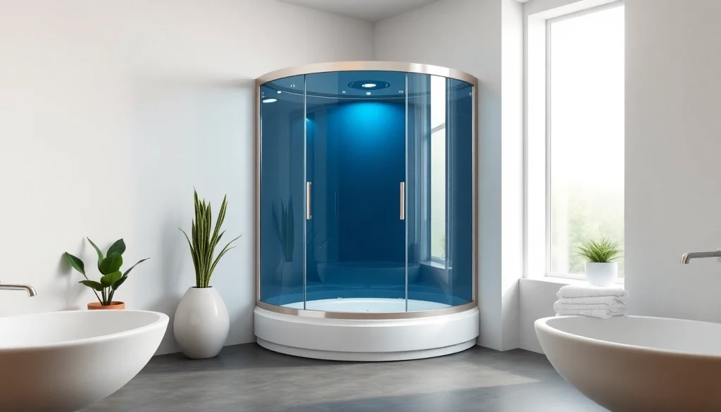 Erleben Sie die sonni Duschkabine in einem modernen Badezimmer mit elegantem Design.