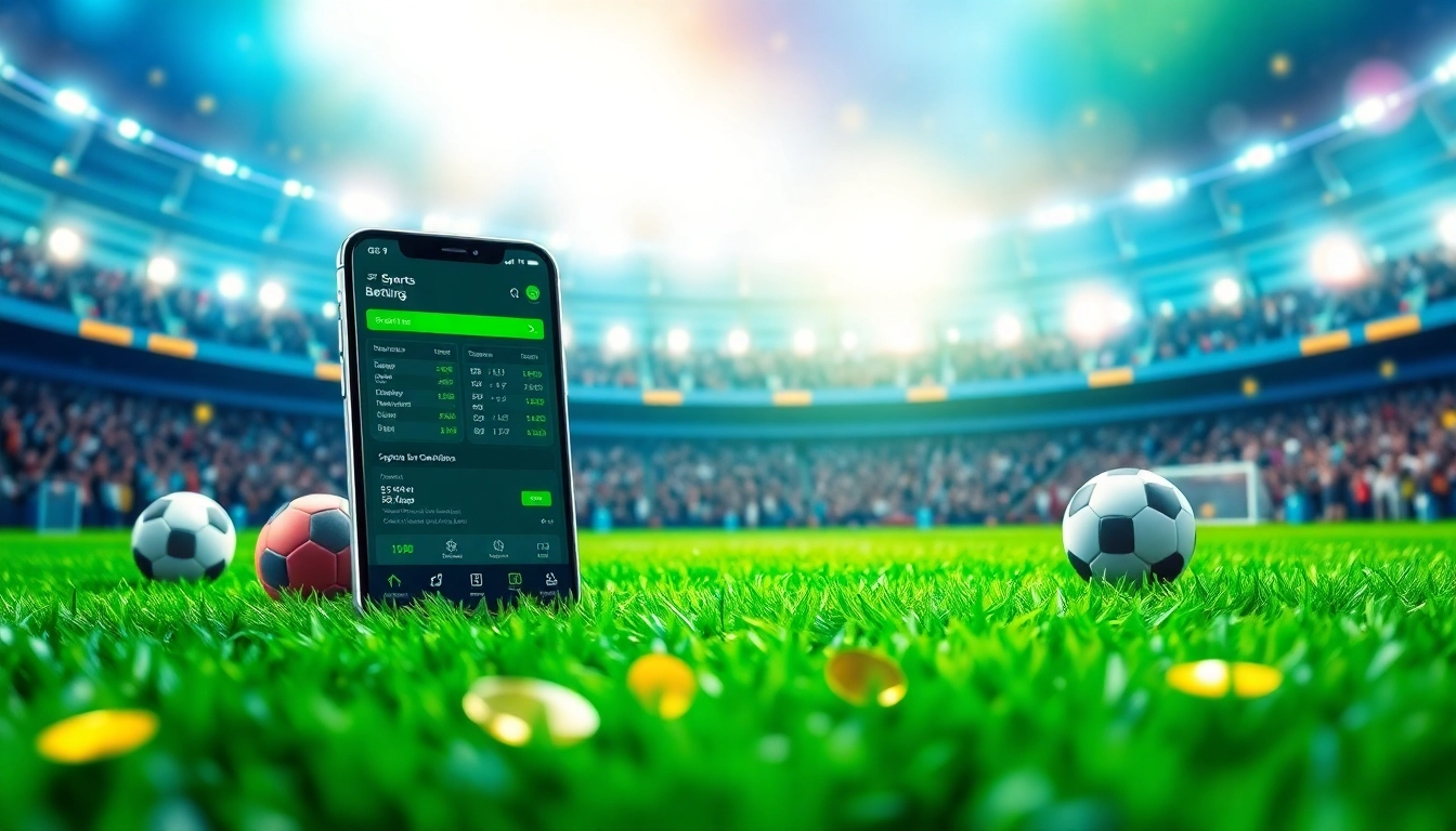 Promote the best sports betting sites India through a dynamic smartphone interface displaying betting odds