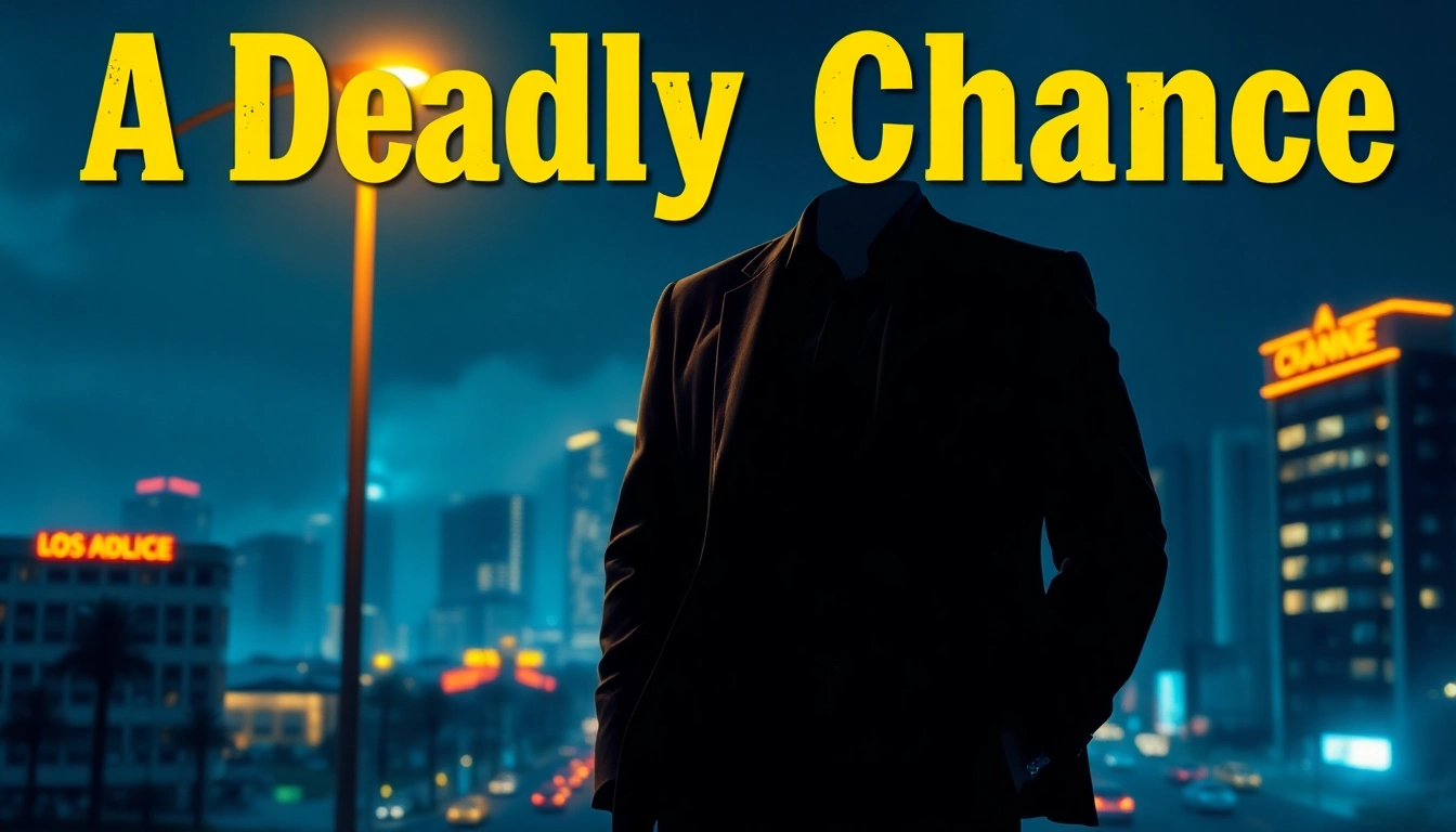 Engaging cover for A Deadly Chance highlighting suspenseful elements of a LAPD officer in a city.