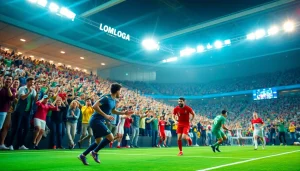 오징어티비에서 다양한 스포츠 중계를 즐기는 생동감 있는 장면