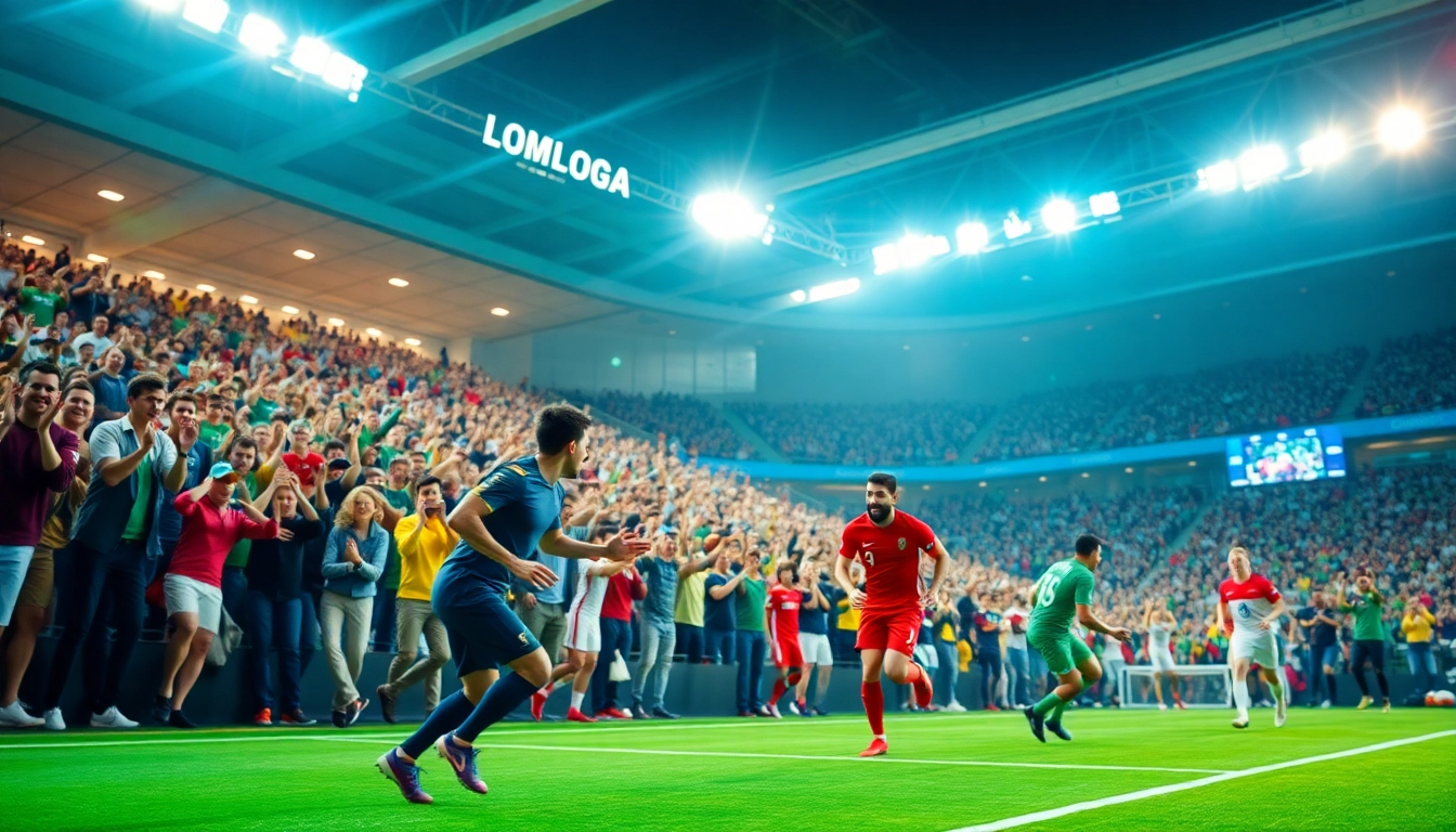 오징어티비에서 다양한 스포츠 중계를 즐기는 생동감 있는 장면