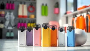 Elfbar pods in an elegant arrangement highlighting variety and design für Ihre Dampferfahrung.