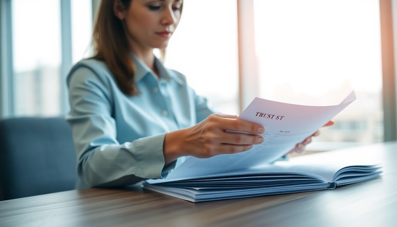 카드 한도 현금화 관련 문서를 분석하는 전문 여성의 모습