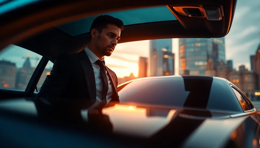 Experience sophisticated Chauffeur Hire Nottingham service with a professional chauffeur attending to clients.