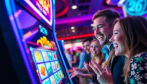 Menggugah selera para pemain di slot pulsa dengan antarmuka permainan yang cerah dan energik.