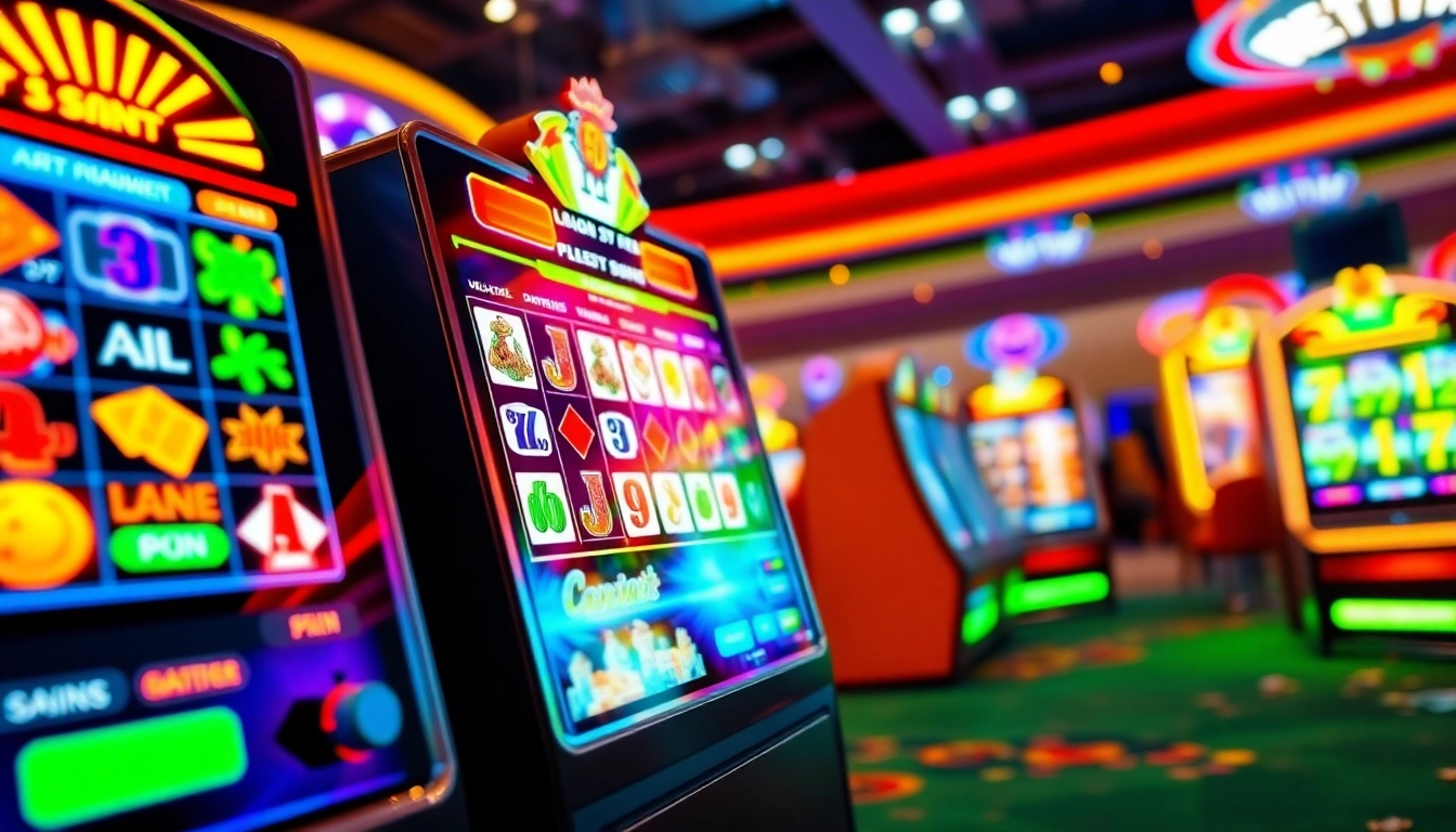 Permainan istana777 bet dengan antarmuka interaktif yang menarik dan slot mesin berwarna cerah.