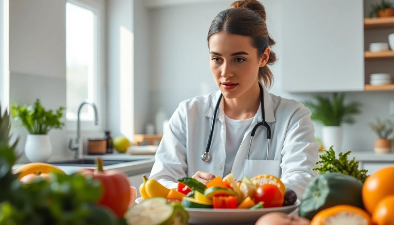 Explore the healthy benefits of intermittent fasting with a nutritionist analyzing wholesome foods.