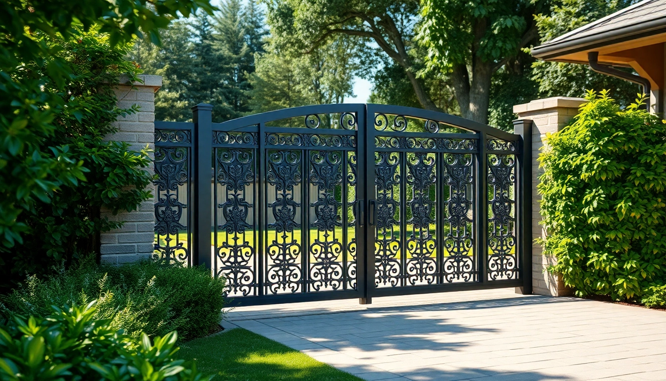 Elevate your home's appeal with custom steel gates enhancing security and style.