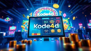 Kode4d slot gaming interface with vibrant graphics and modern design.