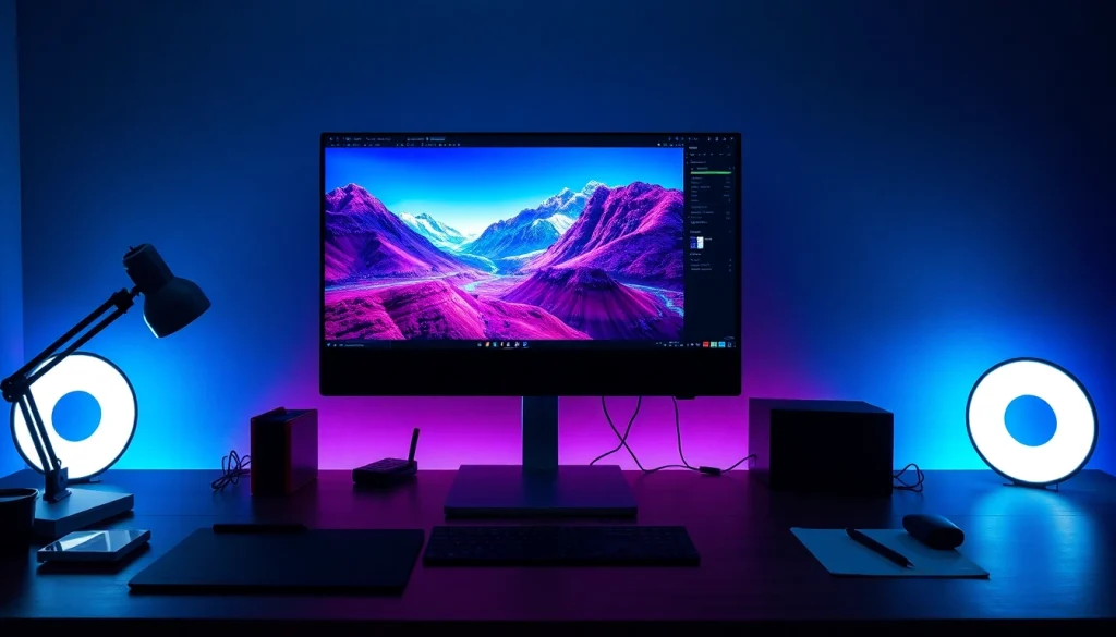 Nano Banana Pro showcasing innovative AI features in a modern workspace.