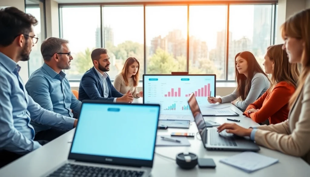 Engaged team in Strategy Capture Management discussion showcasing dynamic collaboration.