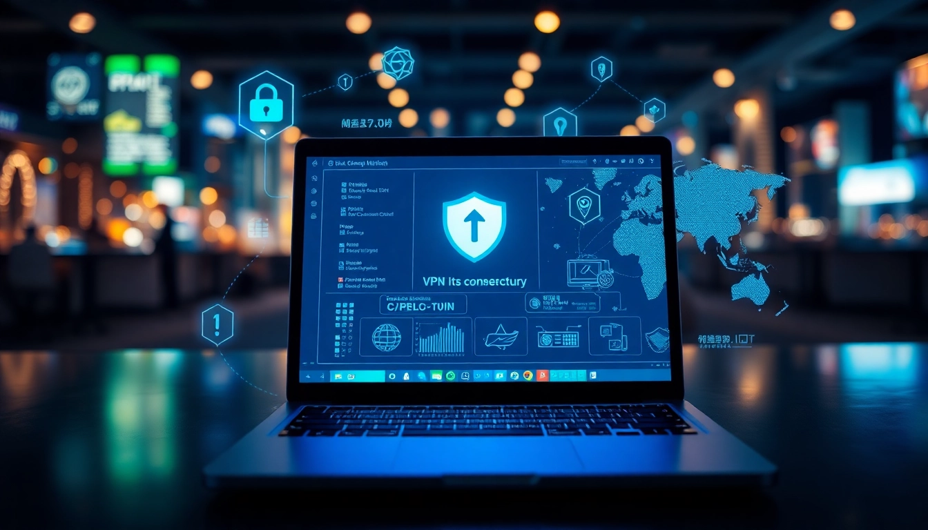 快连官网：展示全球连通性和安全视觉效果的创新VPN功能。