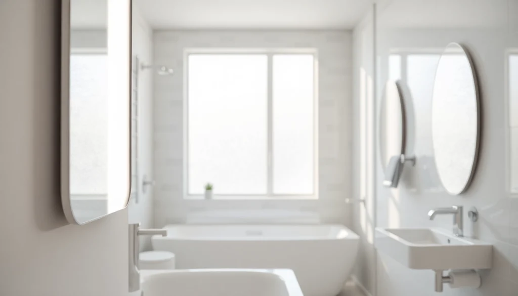 Illuminate your space with a stunning mirror light mirror showcasing elegant bathroom design.