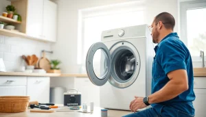 Expert technician handling appliance repair ottawa in a bright kitchen setting