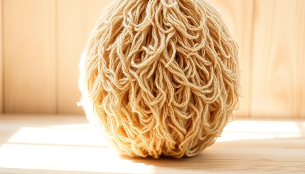 Discover the best back loofah for dry skin, showcasing its texture and natural aesthetics.