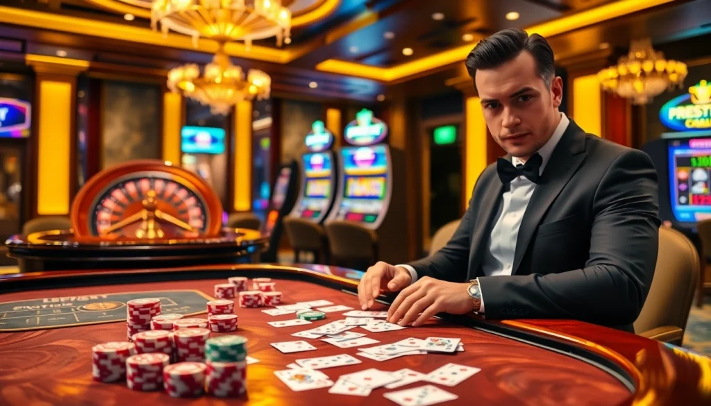 Experience the thrill of gambling at 11BET with vibrant casino tables and gaming excitement.