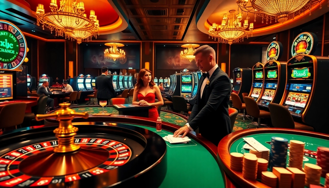 Experience thrilling casino action at kjc com with roulette, poker, and slot machines in a luxury setting.