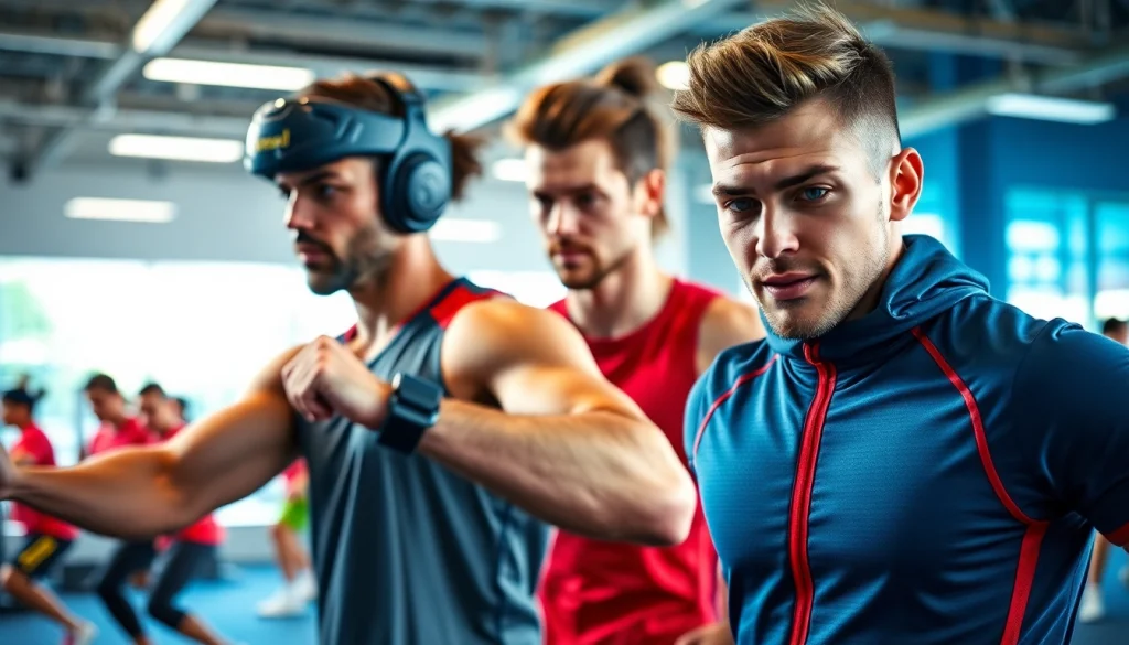 Phantom athletics-training session showcasing athletes in vibrant red and blue gear.