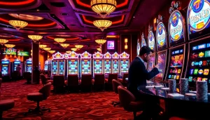 Experience thrilling gameplay with Pen4d at a vibrant casino slot machine.