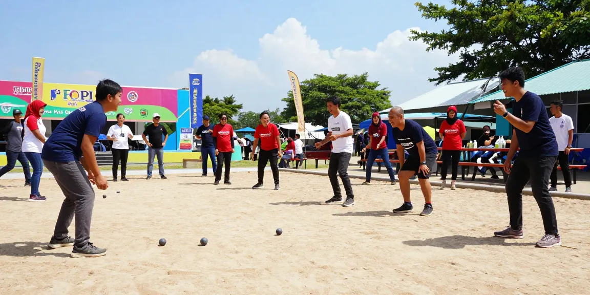 Aktivitas bermain petanque di fopikotagorontal.org dengan suasana penuh keceriaan.