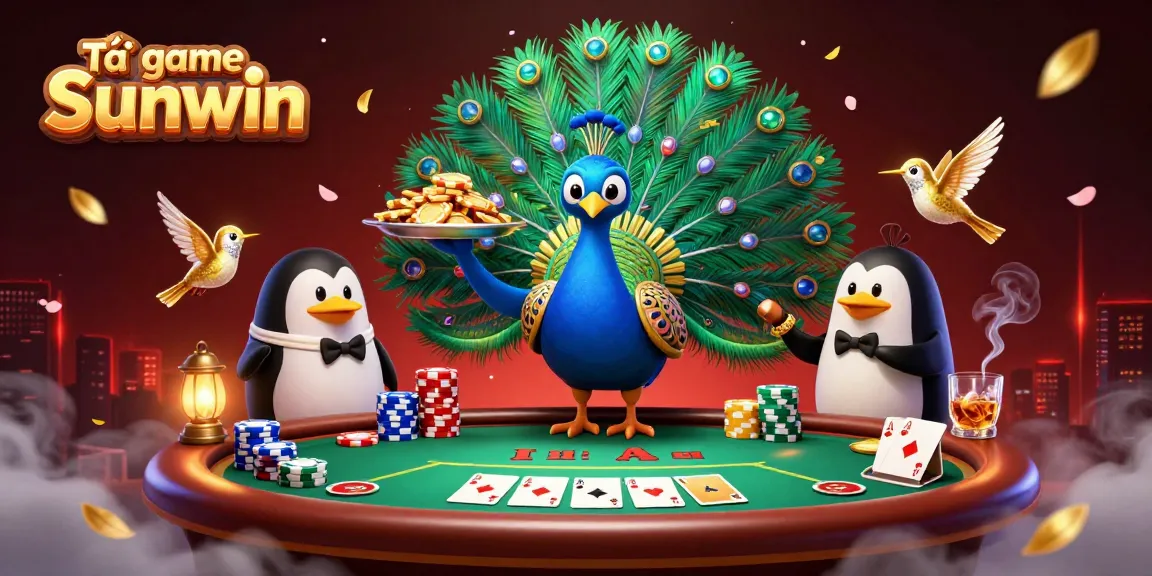 Tải game Sunwin and enjoy betting with vibrant casino elements and characters.