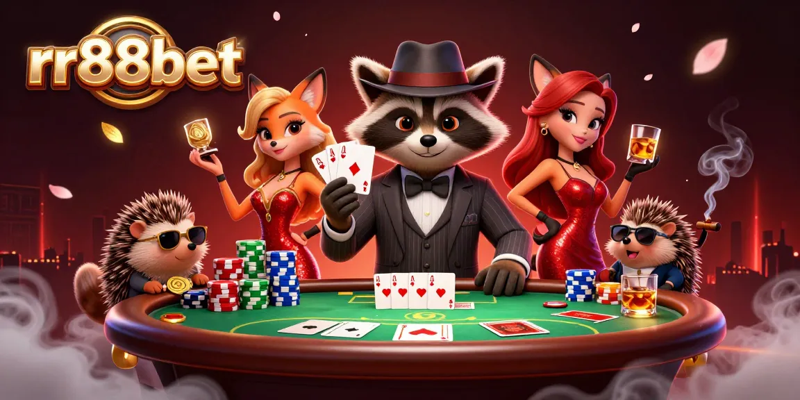 Engage with rr88bet's thrilling poker action featuring vibrant characters and dynamic game elements.